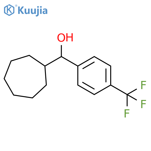 cycloheptyl-[4-(trifluoromethyl)phenyl]methanol structure