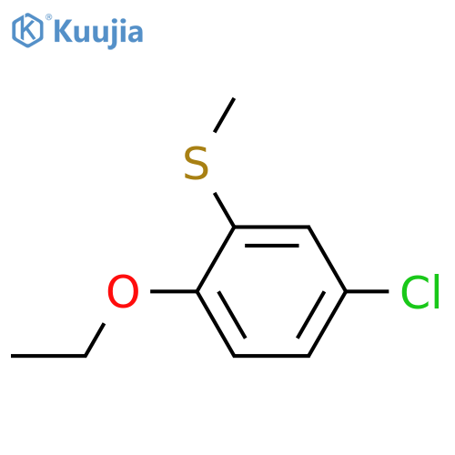 4-chloro-1-ethoxy-2-methylsulfanylbenzene structure