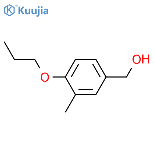 (3-methyl-4-propoxyphenyl)methanol structure