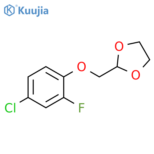 2-[(4-chloro-2-fluorophenoxy)methyl]-1,3-dioxolane structure