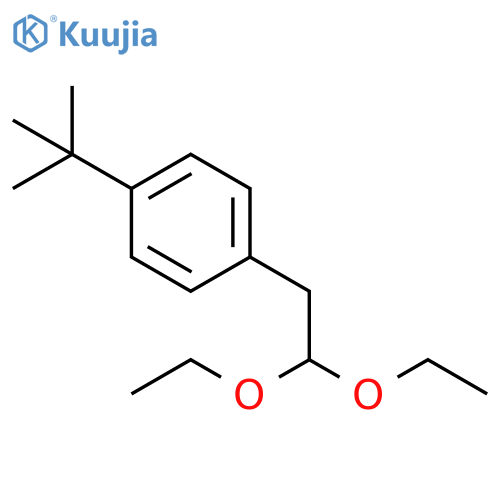 1-tert-butyl-4-(2,2-diethoxyethyl)benzene structure