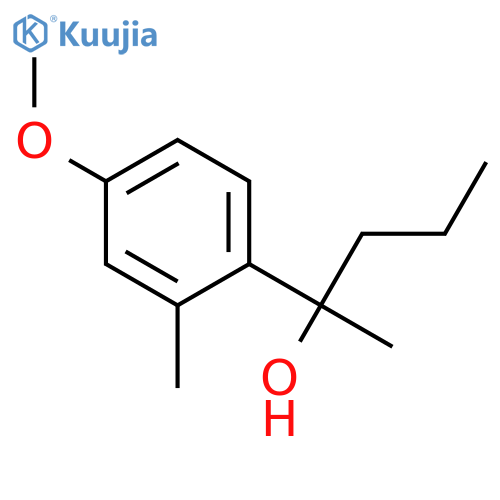 2-(4-methoxy-2-methylphenyl)pentan-2-ol structure