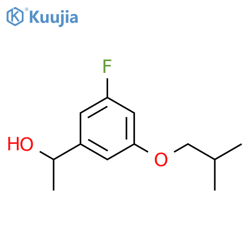 1-[3-fluoro-5-(2-methylpropoxy)phenyl]ethanol structure