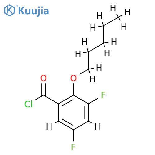 3,5-Difluoro-2-n-pentoxybenzoyl chloride structure