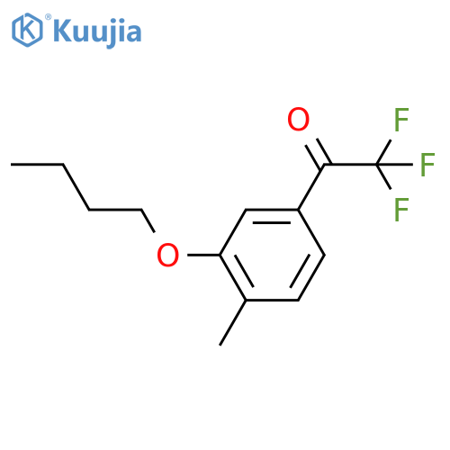 1-(3-Butoxy-4-methylphenyl)-2,2,2-trifluoroethanone structure
