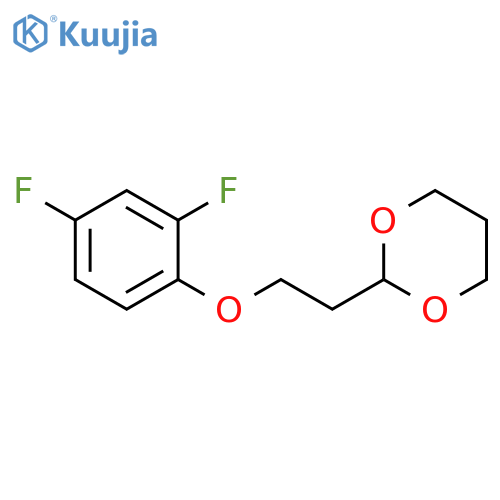2-(2-(2,4-Difluorophenoxy)ethyl)-1,3-dioxane structure