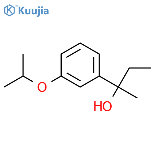 2-(3-propan-2-yloxyphenyl)butan-2-ol structure