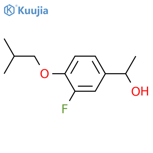 1-[3-fluoro-4-(2-methylpropoxy)phenyl]ethanol structure