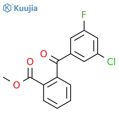 Methyl 2-(3-chloro-5-fluorobenzoyl)benzoate structure