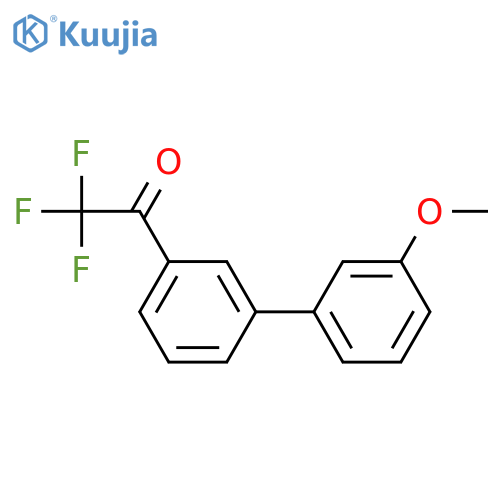 2,2,2-trifluoro-1-[3-(3-methoxyphenyl)phenyl]ethanone structure