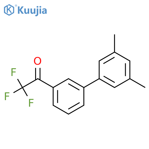 1-[3-(3,5-dimethylphenyl)phenyl]-2,2,2-trifluoroethanone structure