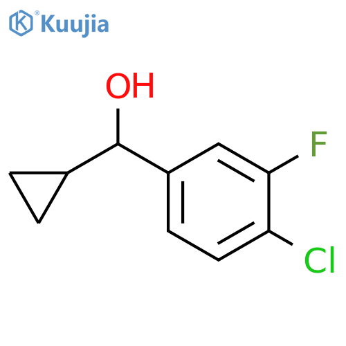 (4-chloro-3-fluorophenyl)-cyclopropylmethanol structure
