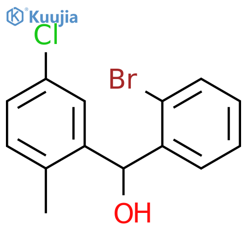 (2-bromophenyl)-(5-chloro-2-methylphenyl)methanol structure