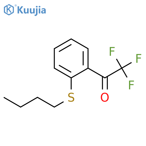 1-(2-butylsulfanylphenyl)-2,2,2-trifluoroethanone structure