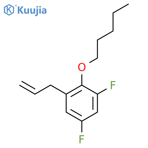 1-Allyl-3,5-difluoro-2-(pentyloxy)benzene structure