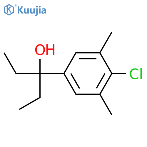 3-(4-chloro-3,5-dimethylphenyl)pentan-3-ol structure