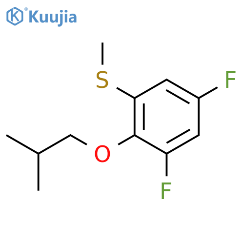 (3,5-Difluoro-2-isobutoxyphenyl)(methyl)sulfane structure