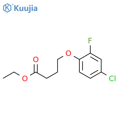 Ethyl 4-(4-chloro-2-fluoro-phenoxy)butanoate structure