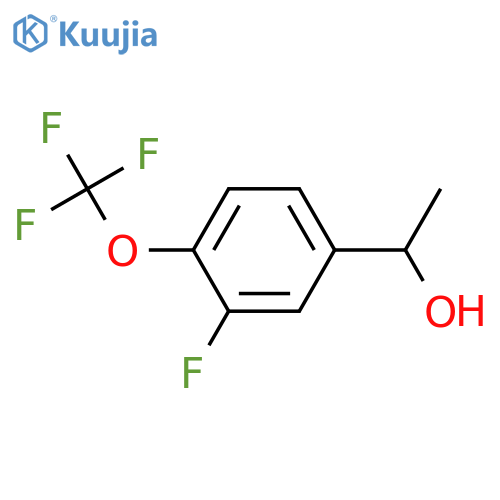 1-[3-fluoro-4-(trifluoromethoxy)phenyl]ethanol structure