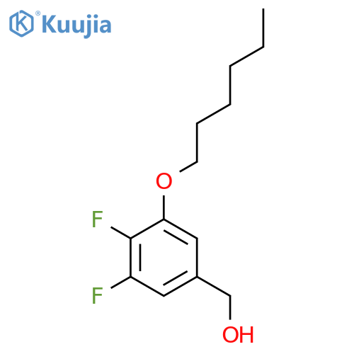 (3,4-Difluoro-5-(hexyloxy)phenyl)methanol structure