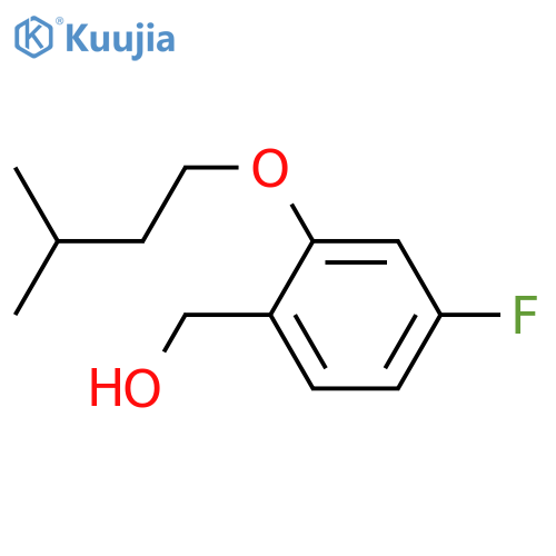 4-Fluoro-2-iso-pentoxybenzyl alcohol structure