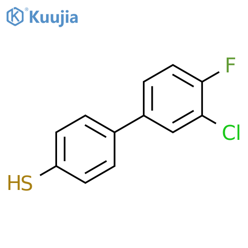 3-CHLORO-4-FLUORO-[1,1-BIPHENYL]-4-THIOL structure