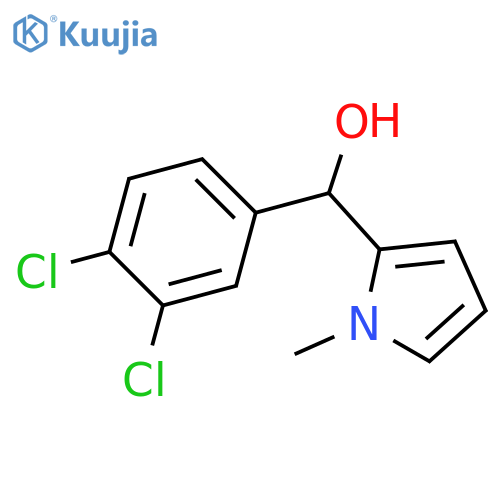 (3,4-dichlorophenyl)-(1-methylpyrrol-2-yl)methanol structure