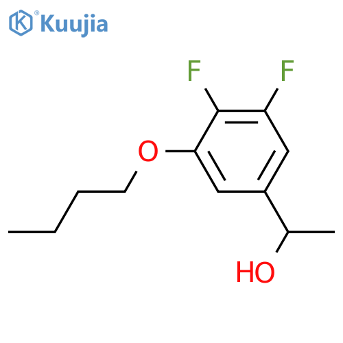 1-(3-butoxy-4,5-difluorophenyl)ethanol structure