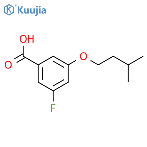 3-Fluoro-5-(isopentyloxy)benzoic acid structure