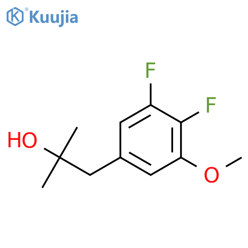 1-(3,4-difluoro-5-methoxyphenyl)-2-methylpropan-2-ol structure