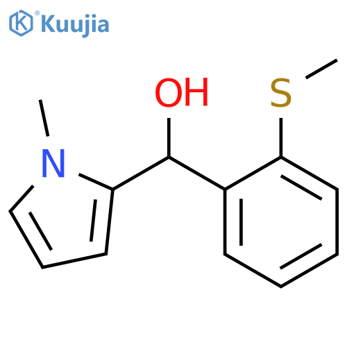 (1-methylpyrrol-2-yl)-(2-methylsulfanylphenyl)methanol structure