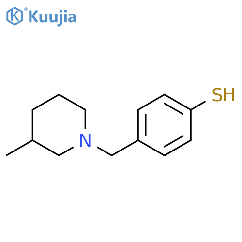 4-[(3-methylpiperidin-1-yl)methyl]benzenethiol structure