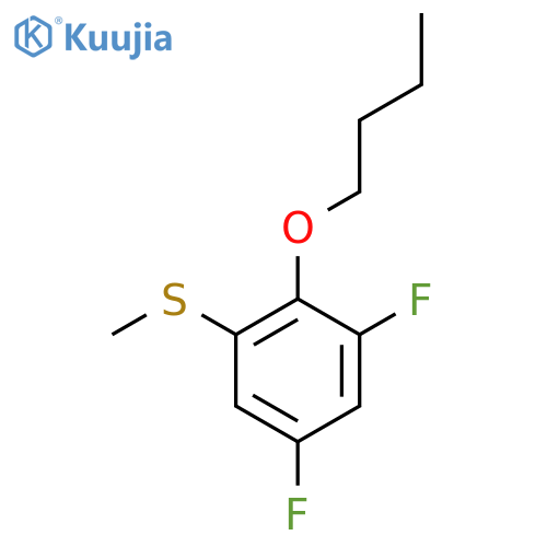 (2-Butoxy-3,5-difluorophenyl)(methyl)sulfane structure
