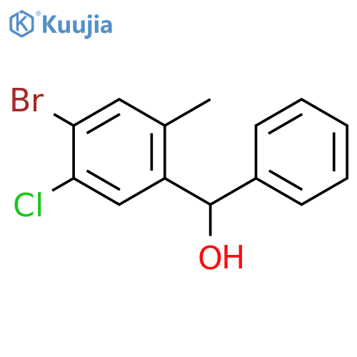 4-Bromo-3-chloro-6-methylbenzhydrol structure