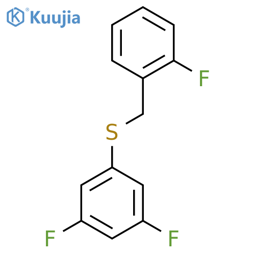 (3,5-Difluorophenyl)(2-fluorobenzyl)sulfane structure
