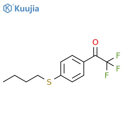 1-(4-butylsulfanylphenyl)-2,2,2-trifluoroethanone structure