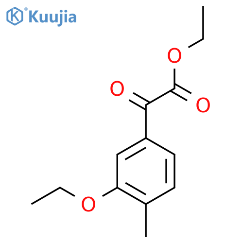 Ethyl 2-(3-ethoxy-4-methylphenyl)-2-oxoacetate structure