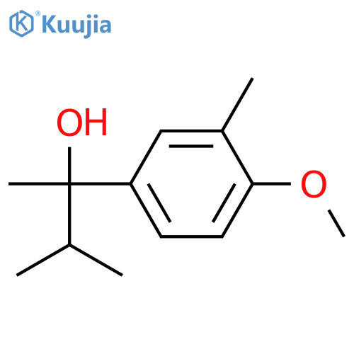 2-(4-methoxy-3-methylphenyl)-3-methylbutan-2-ol structure