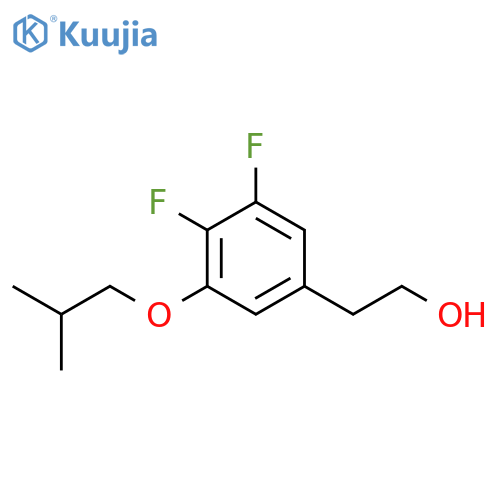 2-[3,4-difluoro-5-(2-methylpropoxy)phenyl]ethanol structure