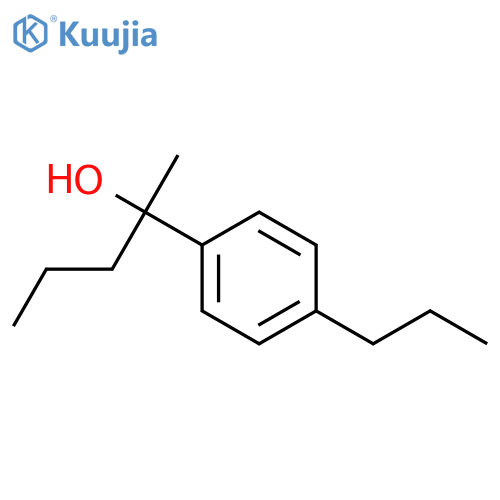 2-(4-propylphenyl)pentan-2-ol structure