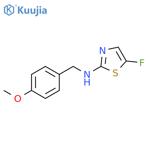 5-fluoro-N-(4-methoxybenzyl)thiazol-2-amine structure