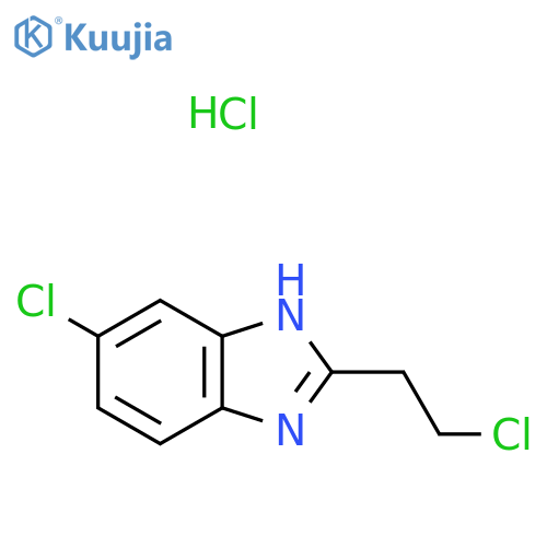 6-Chloro-2-(2-chloroethyl)-1h-benzimidazole hydrochloride structure