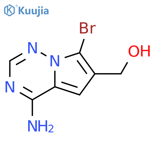 {4-amino-7-bromopyrrolo[2,1-f][1,2,4]triazin-6-yl}methanol structure
