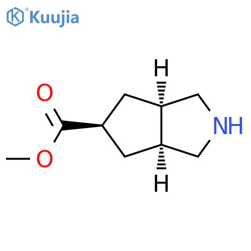 Cyclopenta[c]pyrrole-5-carboxylic acid, octahydro-, methyl ester, (3aα,5β,6aα)- structure