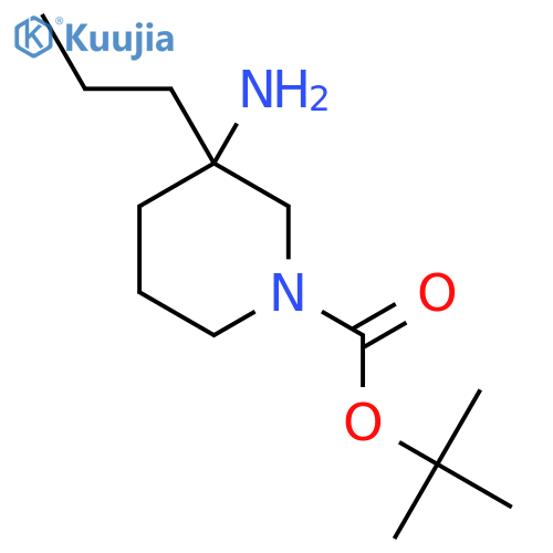 tert-butyl 3-amino-3-propylpiperidine-1-carboxylate structure
