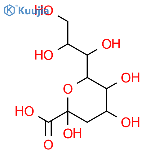 (2R,4S,5R,6R)-2,4,5-trihydroxy-6-[(1R,2R)-1,2,3-trihydroxypropyl]oxane-2-carboxylic acid structure