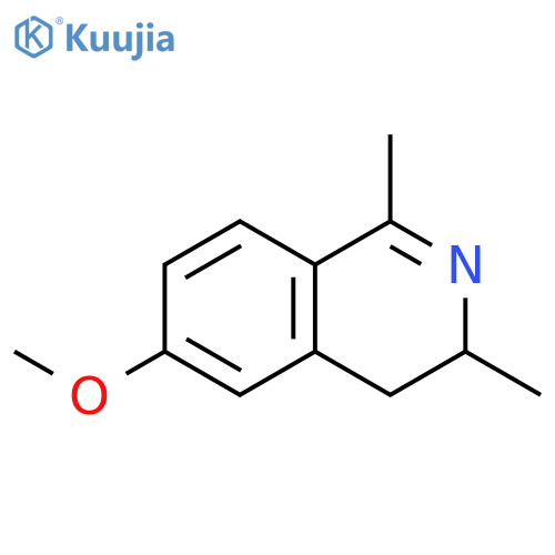 6-methoxy-1,3-dimethyl-3,4-dihydroisoquinoline structure