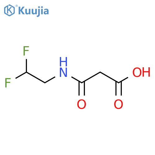 2-(2,2-difluoroethyl)carbamoylacetic acid structure
