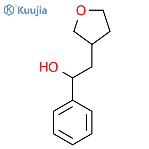 2-(Oxolan-3-yl)-1-phenylethan-1-ol structure