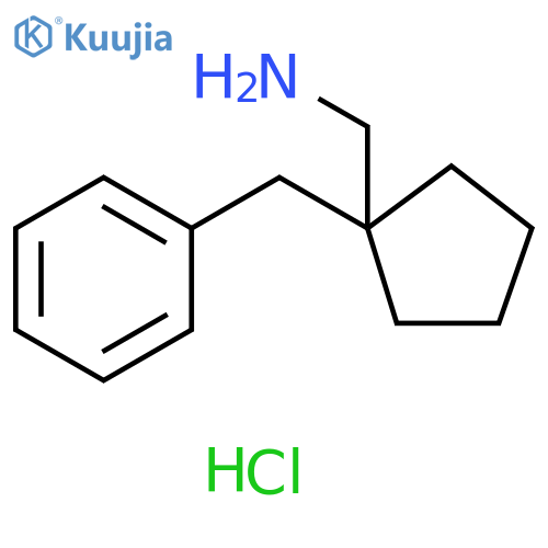(1-benzylcyclopentyl)methanamine hydrochloride structure